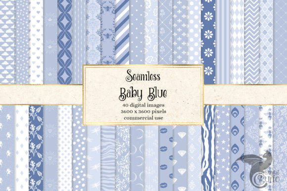 Baby Blue Seamless Patterns: A Versatile Resource for Creative Projects