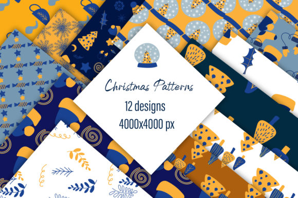 Christmas Patterns with Doodles: A Creative Resource for Winter Design