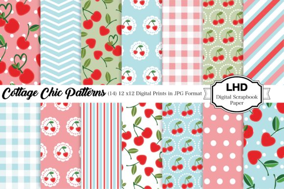 Cottage Chic Patterns - Digital Paper