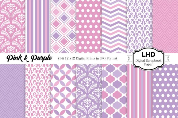 Digital Paper Pink and Purple Patterns: A Creative Resource for Designers and Enthusiasts