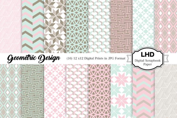Exploring the Versatility of Geometric Pastel Digital Paper Patterns
