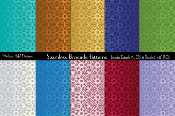Seamless Brocade Patterns
